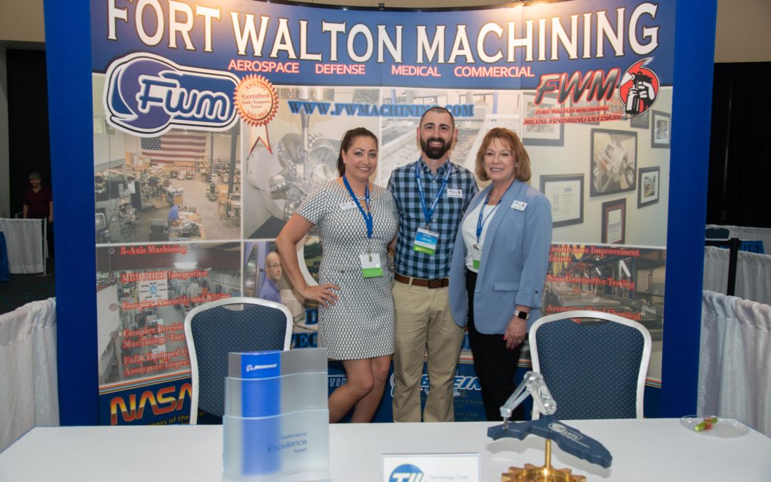 Conference booth for FWM at TecMEN Industry Day