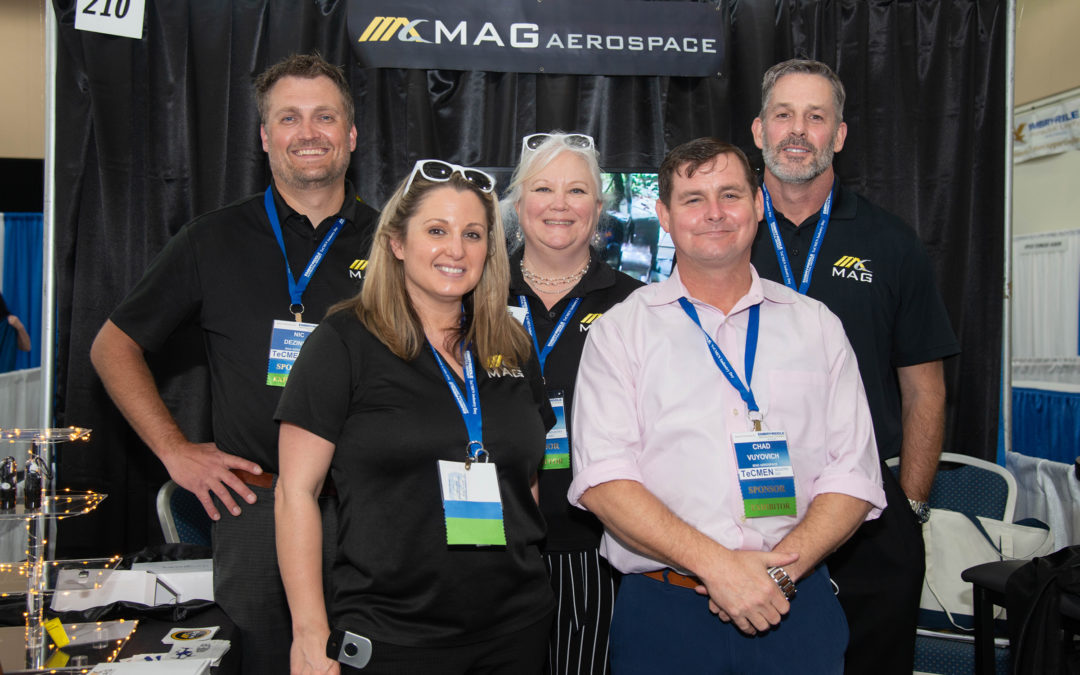 MAG Aerospace conference booth at TeCMEN Industry Day